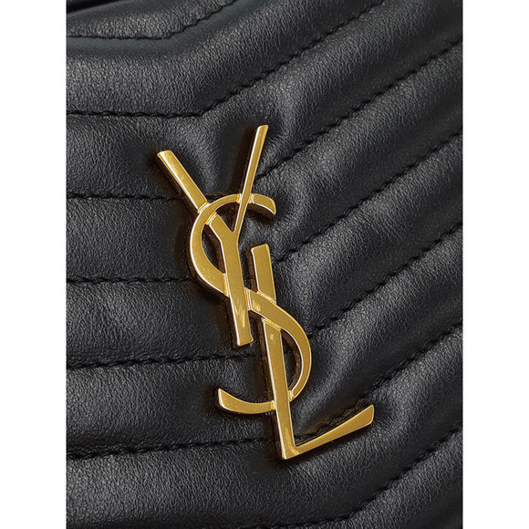 Saint Laurent Paris Lou Mini Bag Shoulder Black - Picture 8 of 9